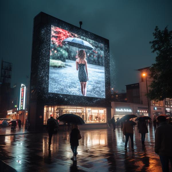 Safety P4 Outdoor Waterproof LED Display Water Repellent Long Lifespan