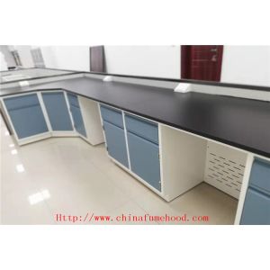 OHSAS H - Frame White Steel Lab Furniture / Chemistry Lab Cabinets