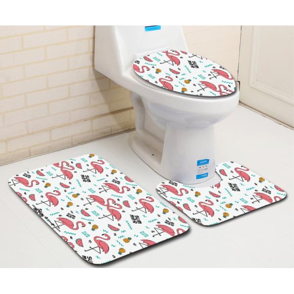 Flamingo Toilet Seat Cushion 45*37 Carpet Toilet Seat Cover