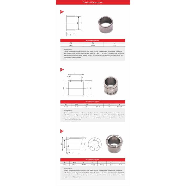 OEM Tungsten Carbide Sleeves Bushing Small Batch Custom Wear Parts For Oil
