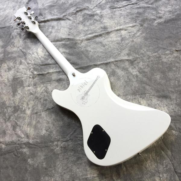 Free delivery, hot selling electric guitar, white hardware, front brown back red body, all colors and logo can be custom