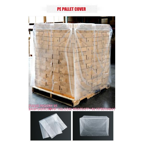 Pallet Cover Bags PE Plastic Pallet Cover For Pallet Reusable Pallet Wrap Top Cover, Reusable Plastic Pallet Cover
