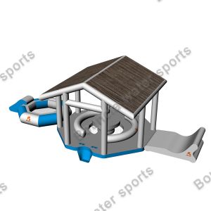 Inflatable Floating Island With Water Trampoline