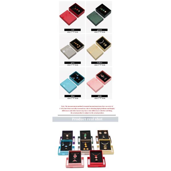 Customized Size Hanhong Logo Cardboard Paper Gift Jewelry Box Drawer Presentation