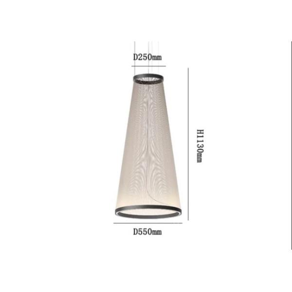 big designer pendant lamp black and gold led villa chandelier for hotel