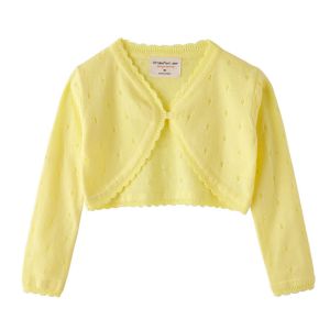 Summer Cotton Knitted Cardigan Top Toddler Children Kids Girls Sweater