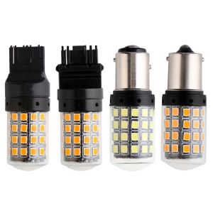 NO ERROR 3030SMD White Amber Car LED Rear Lights