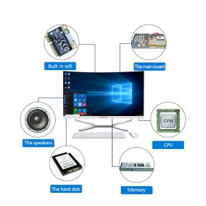 Quality 32 Inch All-in-one Gaming PC With Curved Screen And No CD ROM Optical Drive Black for sale