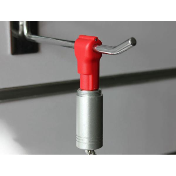 Buy COMER EAS 5mm Red ABS hook stop lock Security display hook retail locking detacher hook at wholesale prices