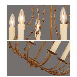 Country Rod iron chandelier lighting (WH-CI-50)