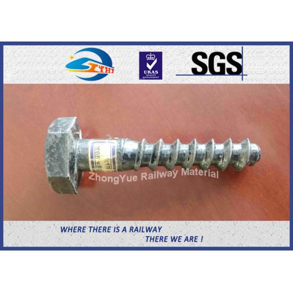 Buy Hot Deep Galvanized Railway Sleeper Screws HEX Head Screw Spike at wholesale prices
