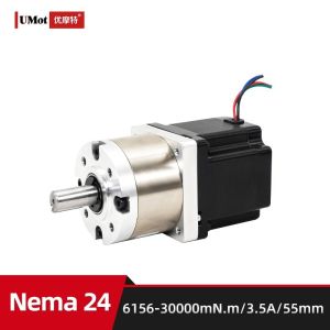 3.5A Current Nema 24 Planetary Geared Stepper Motor With Max.Ratio 1 187 For