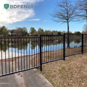 With Stands Tubular Steel Fence Stable Installation