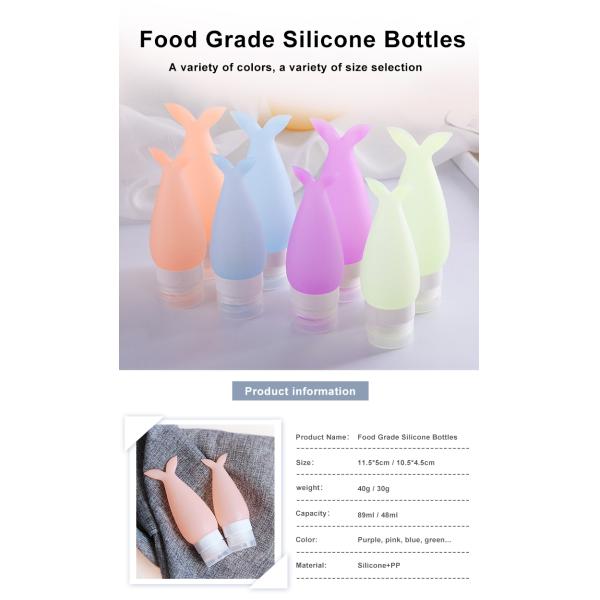 89ml Waterless Silicone Travel Bottles