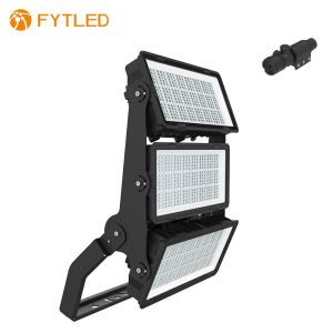 black Multifunctional AC277V 750W LED Sport Court Lights Public