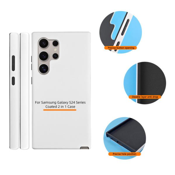 3D Sublimation Coated Tough 2 In 1 Mobile Cover For SamSung Galaxy S23 24 25
