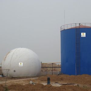 Anaerobic Double Membrane Gas Holder PVC PDFE Biogas Gas Holder