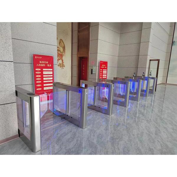 Economic Half Height Turnstile Brushless Swing Gate Outdoor and Indoor Installation