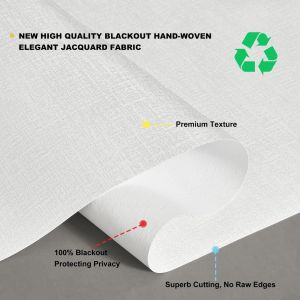 High Draping 380GSM 3M Width Jacquard Sunshade Blackout Roller Blinds Fabric for