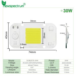 Aluminum Material COB LED Module