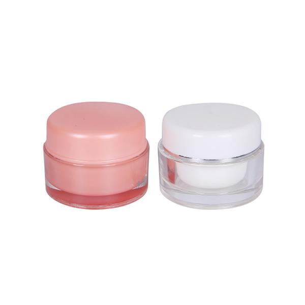 Buy Acrylic Round Clear 5g Mini Cosmetic Containers Od 32mm For Trial Packaging at wholesale prices