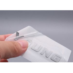 Clothing Molded Printed Silicone Heat Transfer Labels Custom 1x6.5cm