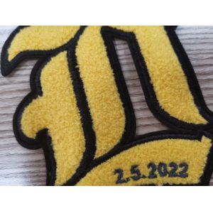Clothes Towel Embroidery Patch Selvage Heat Transfer Labels