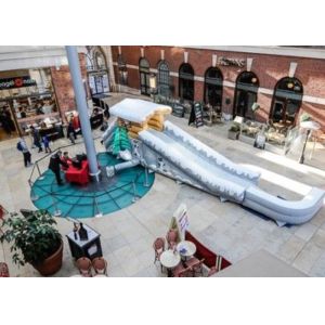 Exciting Inflatable Snow Toboggan Ride On For Kids / Adults