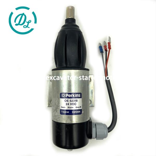 Buy EexcavaStart Perkins 24V Fuel Shut Off Solenoid OE52318 873754 872825 at wholesale prices