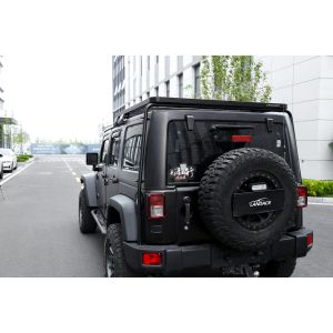 Efficiently Expand Your Jeep JK's Storage with Black Powder Coated Roof Rack