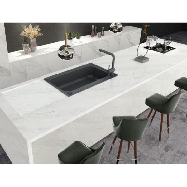 White Quartz Counter Top 3cm Quartz Countertops For Bathrooms