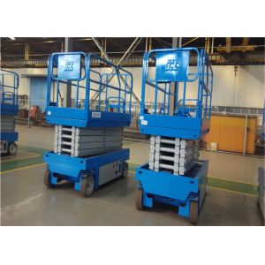Power Pneumatic Upright Scissor Lift , Portable Scissor Lift Trojan Battery