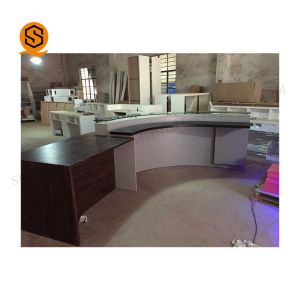 NFS Acrylic Reception Desk NFS Inconspicuous Joint Seamless