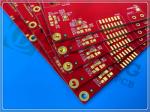 12-layer Through Holes PCB 1.6mm IT-180 Impedance Matt Red