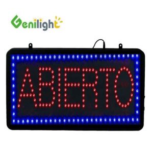 Indoor Super Brightness Custom LED CERVEZA Open Display for BEER BAR from