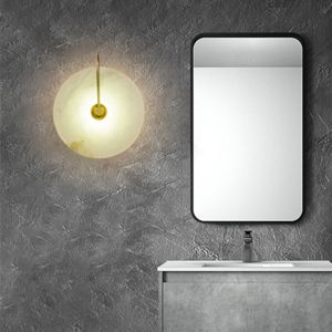 Modern Sconces Lamp Wall Lights Marble Lampshade LED natural stone lamp（WH-OR