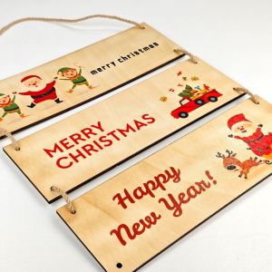 Sublimation Heat Transfer Blank Rectangular Wooden Signage Custom Shape Cut