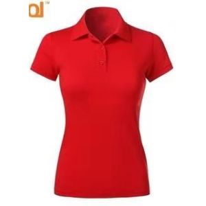 Quality cotton Polo t shirts short sleeve ladies for sale