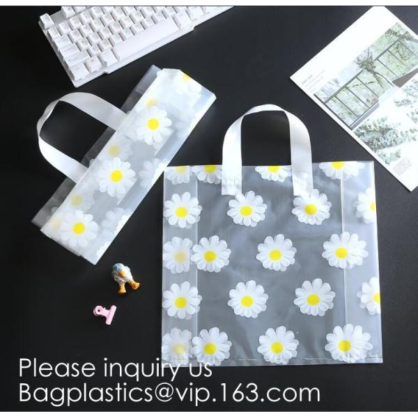 Multiple Patterns Floral Plastic Bags Boutique Gift Bag Clothing Packaging Soft