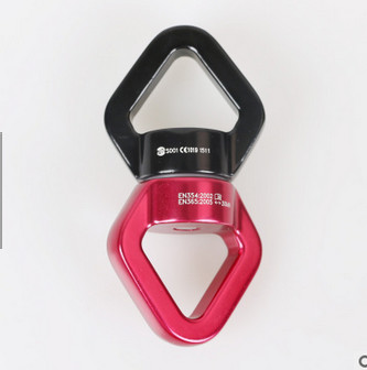 Heavy duty double loop spinning swivel.Climbing carabiner