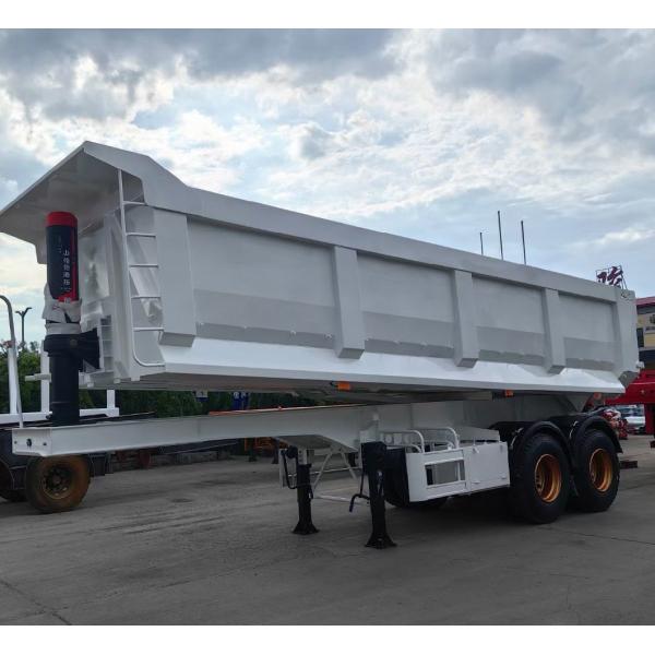 Two-Axle Tipper Trailer Dump Semi Truck Trailer for Construction and Landscaping