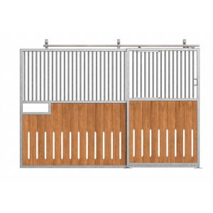 China Movable Sliding Horse Stall Doors Hot Dip Galvanized Finish Surface on sale