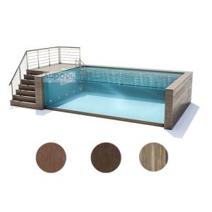 Quality Easy Install Endless Container Pool Swim Spa with Acrylic Window Material PMMA Lucite for sale