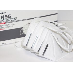 Eco Friendly KN95 Dust Mask Earloop Procedure Masks Non Irritating