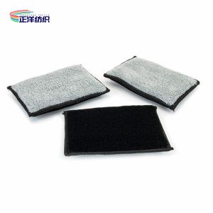 9x13cm Double Sided Microfiber Cleaning Sponge Polishing Wax Pad