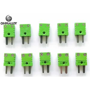 Miniature Thermocouple Type K Connector Plug IEC Chromel Alumel Tab High