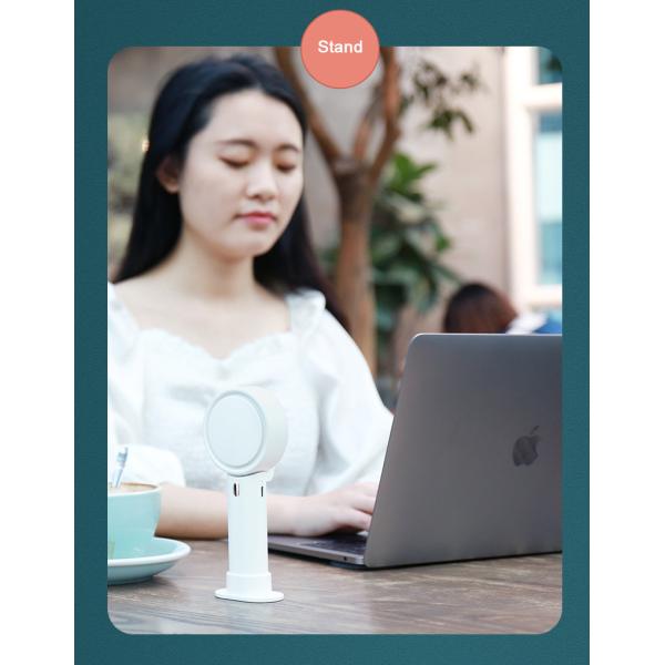 Bladeless Portable USB Handheld Fan 10hrs Outdoor Cooling 180 Degree Rotation