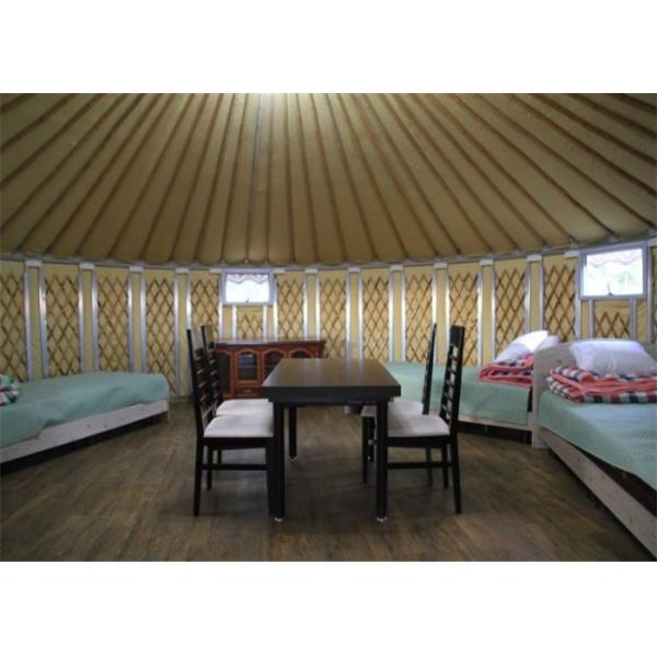 Heavy Duty All Season Mongonlian Yurt Tent 4 Layer Double PVC Coating Fabric