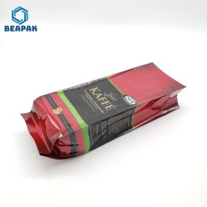 China PLA Lined Compostable Biodegradable Coffee Bags With Valve on sale