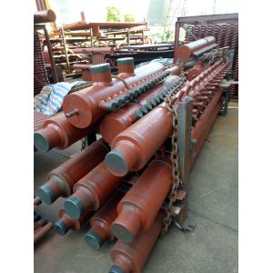 Industrial Steam Boiler Manifold Headers , CFB Boiler Header With Longitudinal